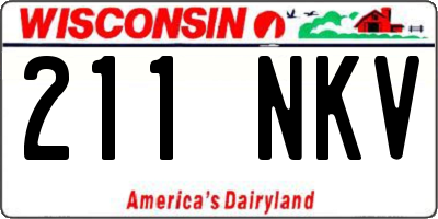 WI license plate 211NKV