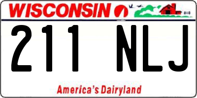 WI license plate 211NLJ