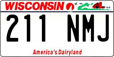 WI license plate 211NMJ