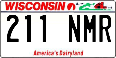 WI license plate 211NMR