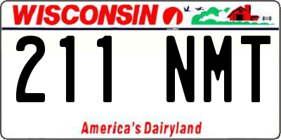 WI license plate 211NMT