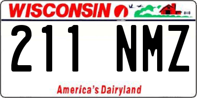 WI license plate 211NMZ