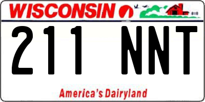 WI license plate 211NNT