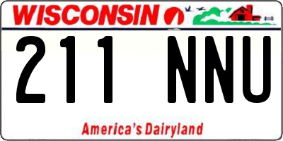 WI license plate 211NNU