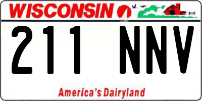 WI license plate 211NNV