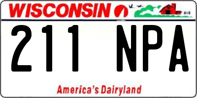 WI license plate 211NPA