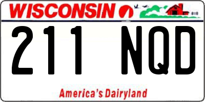 WI license plate 211NQD