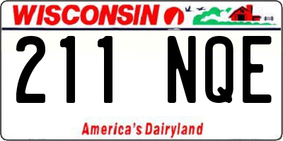 WI license plate 211NQE