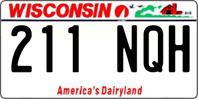 WI license plate 211NQH