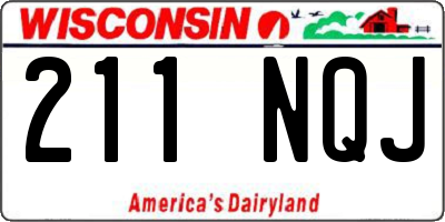 WI license plate 211NQJ