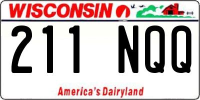 WI license plate 211NQQ