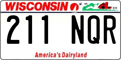WI license plate 211NQR