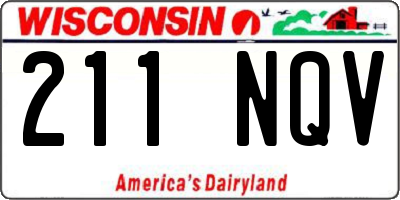 WI license plate 211NQV