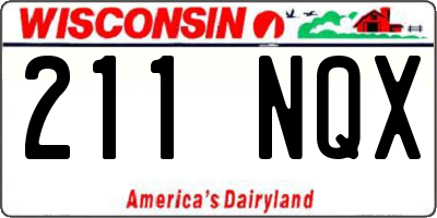 WI license plate 211NQX