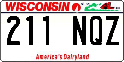 WI license plate 211NQZ