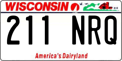 WI license plate 211NRQ