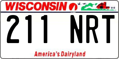 WI license plate 211NRT