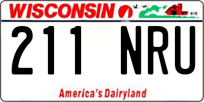 WI license plate 211NRU