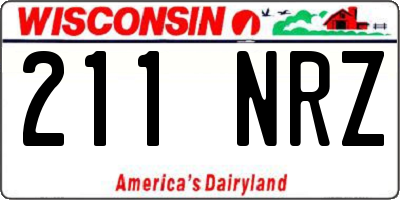 WI license plate 211NRZ