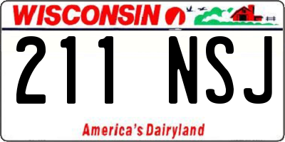 WI license plate 211NSJ