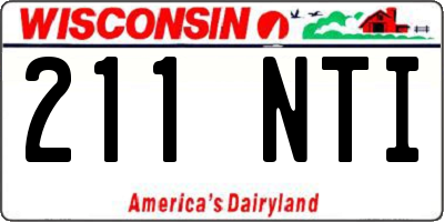 WI license plate 211NTI