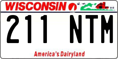 WI license plate 211NTM