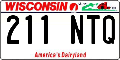 WI license plate 211NTQ