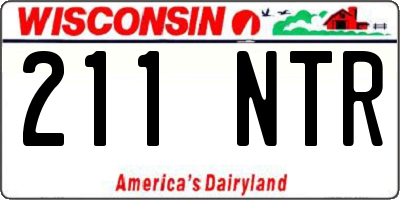 WI license plate 211NTR