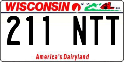 WI license plate 211NTT