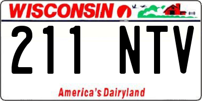 WI license plate 211NTV