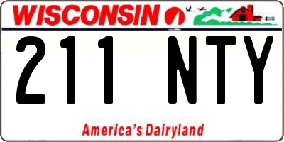 WI license plate 211NTY