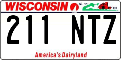 WI license plate 211NTZ