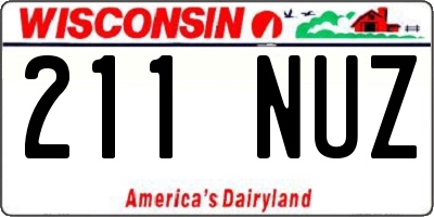 WI license plate 211NUZ