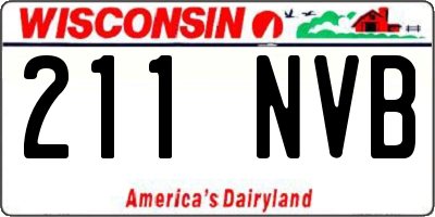 WI license plate 211NVB