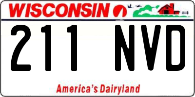 WI license plate 211NVD