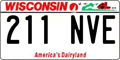 WI license plate 211NVE