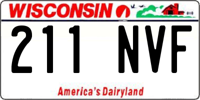 WI license plate 211NVF