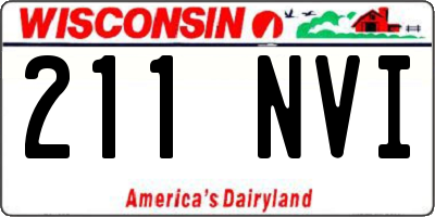 WI license plate 211NVI