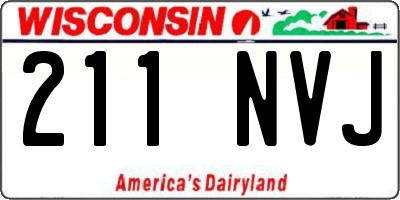 WI license plate 211NVJ