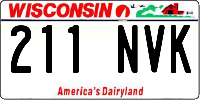 WI license plate 211NVK