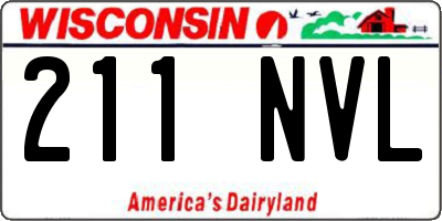 WI license plate 211NVL