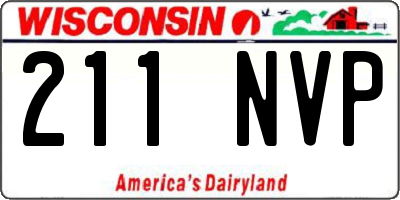 WI license plate 211NVP