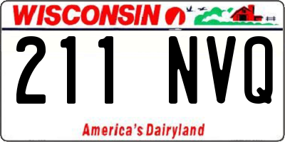WI license plate 211NVQ