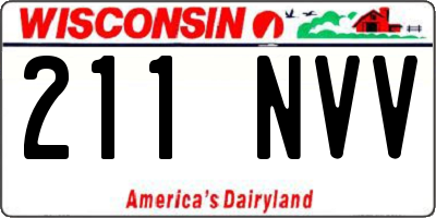 WI license plate 211NVV