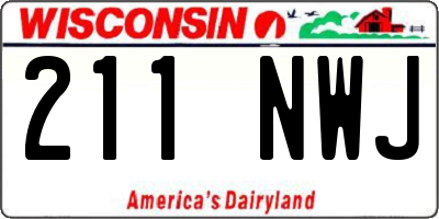 WI license plate 211NWJ