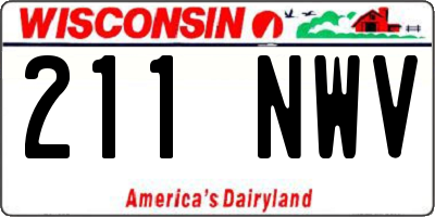 WI license plate 211NWV