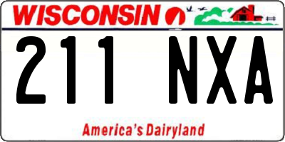 WI license plate 211NXA