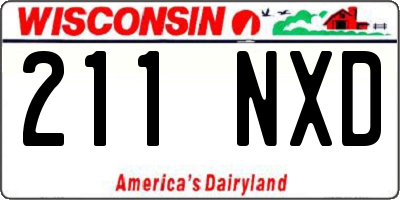WI license plate 211NXD
