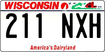 WI license plate 211NXH