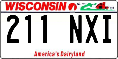 WI license plate 211NXI